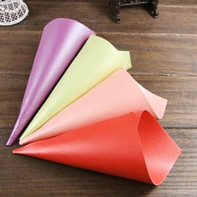 50pcs Wedding Paper Cones Box Wedding Favors Cone Candy Box Marriage Embalagem Gift Box Packaging Pearl Paper 2024 - buy cheap