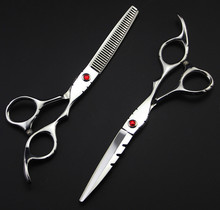 professional 6 inch & 5.5 inch 440c 9cr13 thinning hot shears scissor cutting barber cut hair scissors set hairdressing scissors 2024 - buy cheap
