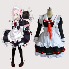 Free shipping Anime Kantai Collectio Cos Harusame Cosplay Halloween woman Japanese Cosplay Maid costume 2024 - buy cheap