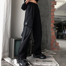 Women pants 2019 female high waist loose harem pant pencil trousers casual cargo pants streetwear jogger pantalones size pant 2024 - buy cheap