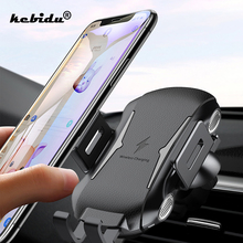 kebidu Fast Car Wireless Charger For Samsung S10 Lite S8 S9 Qi Car Wireless Charger Phone Holder For iPhone X For Xiaomi MIX 2S 2024 - buy cheap