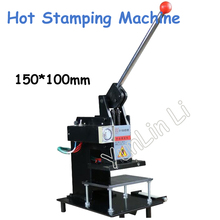 150*100mm Manual Hot Stamping Machine 220V Leather Embossing LOGO Branding Machine Hot Mark Machine Bronzing Machine ZY-160B 2024 - buy cheap