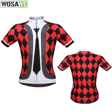 Wosawe gravata falso suave estilo, roupas de ciclismo mountain bike malha camisa curta respirável secagem rápida roupas de bicicleta 2024 - compre barato