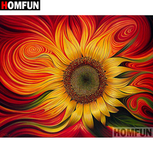 HOMFUN 5D DIY Diamond Painting Full Square/Round Drill "Sunflower flower" 3D Embroidery Cross Stitch gift Home Decor A02135 2024 - buy cheap