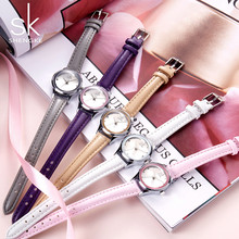 Shengke Watch for Women Female Luxury Quartz Wrist Watch Ladies Leather Women Watches Girls Dress Wristwatch Relogio Feminino SK 2024 - buy cheap