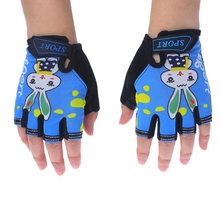 Guantes de ciclismo antideslizantes para niños, manoplas transpirables de medio dedo para deportes al aire libre 2024 - compra barato