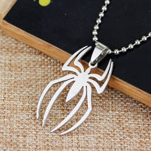 dongsheng DC Comics Marvel Super Spiderman Stainless Steel Charm Pendant Spider Man Statement Necklace For Movie Fans Gift-30 2024 - buy cheap