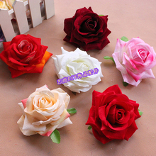 11CM,Large Fabric Artificial Silk Roses Heads,Handmade Home Ornaments,Bridesmaid Flower Bouquet,Florist Arrangements Supplies 2024 - buy cheap