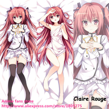 Cute Japanese Anime Pillowcase Seirei Tsukai no Blade Dance Claire Rouge Sexy decorative Hugging Body Pillow Case 2024 - buy cheap