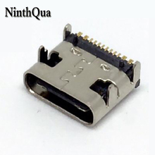 NinthQua 2PCS USB 3.1 Type-C 16pin female connector For Mobile Phone Charging port Charging Socket Tow feet plug 2024 - buy cheap