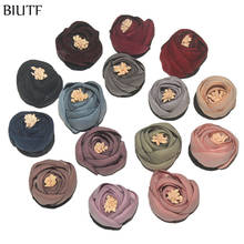 100pcs/lot Antique Color 3.0cm 3D Mini Satin Tulip Flower Girl Hairpin Hair Accessories TH242 2024 - buy cheap