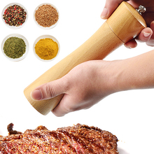 Creative Solid Wooden Salt Pepper Grinder Ceramic Grinding Core Spice Pepper Mills Manual BBQ Grind Mill Kitchen Gadget 2024 - buy cheap