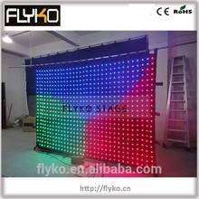 Free shipping alibaba express custom LED display curtain full color advertising led vision curtain 2024 - buy cheap