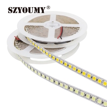 SZYOUMY-tira de luces LED SMD 5054, 5M, 120LED/m, cinta Flexible, 600LED, 5M/rollo, DC12V, más brillante que el 5050, 2835, 5630, blanco frío 2024 - compra barato