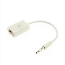 CHIZIYO USB Female 3.5mm U Disk Connector 12V Car CD Car Aux Car Audio Cable Car Mp3 Adapter Cable 2024 - buy cheap