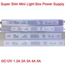 AC110V 220V to DC 12V 1.5A 2A 3A 4A 5A Ultra Thin Switching Power Supply Lighting Transformer for Slim Advertising Light Box 2024 - buy cheap