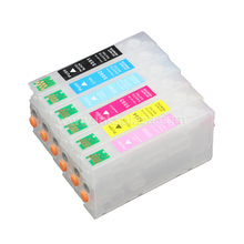 Cissplaza-conjunto de cartuchos de tinta recarregáveis para impressora t05591-t05596 com chip arc compatível com epson rx 700 rx700 2024 - compre barato