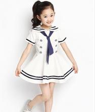 Children halloween party cosplay cute blue dress costume Fancy dress School Stage clothing, for halloween party, for unisex, seaman navy 2024 - buy cheap