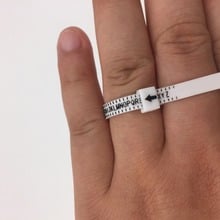 Ring Sizer UK US oficial británico dedo fácil de medir calibre hombres y mujeres tallas A-Z 1-17 2024 - compra barato