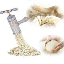 Stainless Steel Handheld Noodle Maker Manual Press Noodle And Pasta Machine For Kitchen Tool With 5 Blade Knife Easy Operation 2024 - buy cheap