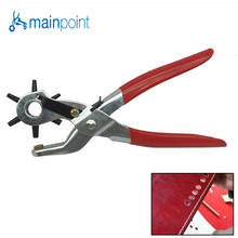 Mainpoint Heavy Duty Leather Hole Punch Hand Pliers 6 Size Revolving Leather Card Watch Belt Holes Punching Eyelet Pliers Tools 2024 - buy cheap