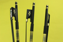 8 pcs New black Carbon fiber violin bows 4/4 full size black horse hair 2024 - buy cheap