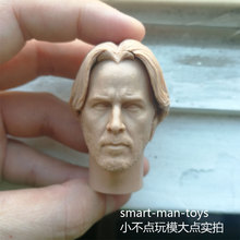 1/6 scale blank Head Sculpt Keanu Reeves John Wick unpainted fit 12" figure 2024 - buy cheap