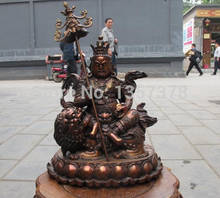 Shitou 00974 тибетский буддийский храм чистая красная бронза медь Jambhala Vaishravana статуя Будды 2024 - купить недорого