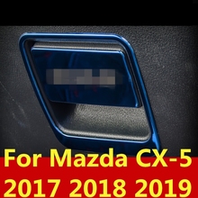 For Mazda CX-5 CX5 CX 5 2017-2019 Co-pilot Storage Box Handle Bowl Cover Protector Trim Sticker Chrome Accessory Car Styling 2024 - buy cheap