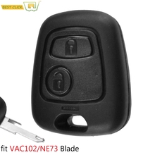 Cubierta de llave remota de repuesto para coche, carcasa de mando a distancia para PEUGEOT 107, 206, 207, 307, 406, Citroen C1, C2, C3, C4, C5, XSARA, Picasso 2024 - compra barato