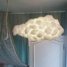 Nordic Loft  Floating Clouds Chandeliers Romantic Bedroom  Living Room Study Bar Restaurant Cotton Clouds Led Light Fixtures 2024 - buy cheap