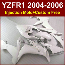 Kit de carenagem personalizada com molde de injeção em abs para yamaha, 04, 05, 06, yzfr1, yzf1000, yzf, r1, 2004, 2005, 2006, conjunto de carenagem em abs branco 2024 - compre barato