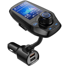 MP3-плеер автомобильного прикуривателя Зарядное устройство-разветвитель автомобилей Двойной USB QC 3,0 Быстрая зарядка с Bluetooth Handfree fm-передатчик 2024 - купить недорого