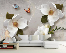 Beibehang papel de parede personalizado europeu retro grande flor sofá tv fundo parede 3d papel de parede para decoração de sala de estar quarto mural 2024 - compre barato