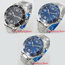 3 модели 40 мм стерильный набор Мужские часы с автоматическим движением Дата Окно умственный Ремень серебристый футляр для часов 2024 - купить недорого