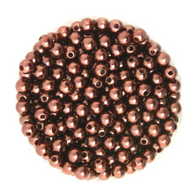 Redondo aproximadamente 1000 unids/lote Color marrón 6mm de diámetro. Perlas de imitación de plástico al por mayor para la fabricación de joyas CN-BSG01-02BR 2024 - compra barato