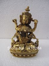 $ Old craft $ Nice 4,5 ''тибетская Бронзовая статуэтка Ваджрасаттва Будда Яб-яб Статуэтка (A0314) 2024 - купить недорого