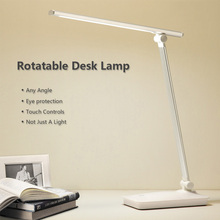 Lâmpada de mesa led rotativa 180 ° 5w, recarregável por usb, dobrável, luz de leitura de led, lâmpada de mesa sensível ao toque para controle de leitura 2024 - compre barato