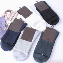 Calcetines de algodón de talla grande para hombre, calcetín desodorante de negocios, transpirable, Color sólido, 40-48, 5 pares 2024 - compra barato