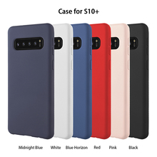 Funda de silicona líquida a prueba de golpes para Samsung Galaxy S7, S8, S9, S10 Plus, Note 8, 9, 10 Plus, 100 unidades 2024 - compra barato