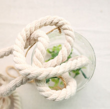 Free shipping Fabric cotton knitted twisted bag decoration rope coarse 8mm 10meter/lot 2024 - buy cheap