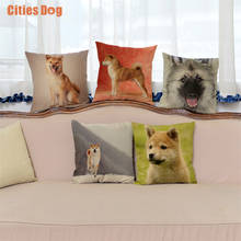 Japanese Shiba Inu Pillow Cushion Cover decorative pillows For Home Decoration Waist  Animal dog linen Sofa Throw Pillow Cases 2024 - buy cheap