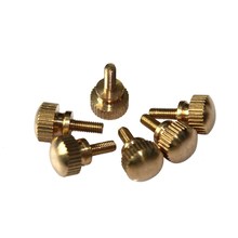 10 piezas M4 latón alto de mano cabeza de tornillo de latón perno 6mm-16mm de longitud 2024 - compra barato