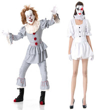 Crianças 2019 stephen king it 2 it: capítulo dois pennywise cosplay traje traje palhaço terno para crianças halloween festa de carnaval 2024 - compre barato