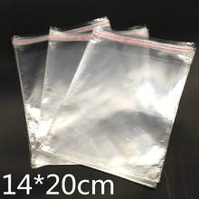 100 Pcs Clear Self Adhesive Seal Plastic Bags Transparent Opp Packing Bags 14x20cm 2024 - buy cheap