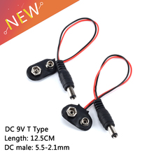 5PCS 9V DC Battery Power Cable Plug Clip Barrel Jack Connector for Arduino DIY I T type For Arduino Uno R3 DIY Jack Connector 2024 - buy cheap