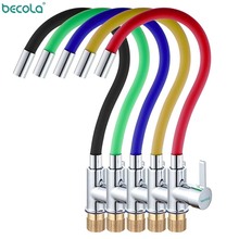 BECOLA 360 Rotation Faucet Chrome Cold and hot Water Power Swivel Kitchen Sink Mixer Tap Single Handle BR-9107 2024 - buy cheap