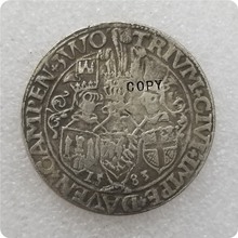 1583 heróis alemães 1 thaler cópia moeda 2024 - compre barato
