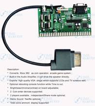 10Pcs X-360 arcade VGA timer board/change the X-360 USB to Jamma/X-360 game to arcade game machine/LCD cabinet/amusement machine 2024 - купить недорого