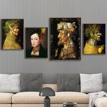 Home Decoration Canvas Painting Wall Art Printed Pictures Italy Giuseppe Arcimboldo Nordic Style Modular Poster For Living Room 2024 - buy cheap